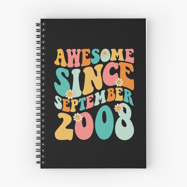 Item preview, Awesome Since September 2008 | Made In 2008 | Retro Groovy Birthday designed and sold by Christina-grich.