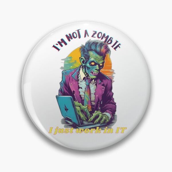 Item preview, Zombie IT worker designed and sold by AyrDigitalArt.