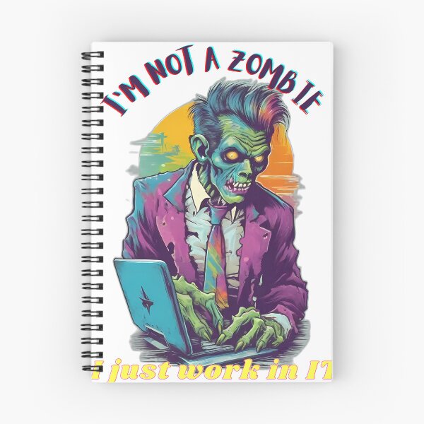 Item preview, Zombie IT worker designed and sold by AyrDigitalArt.
