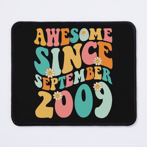 Item preview, Awesome Since September 2009 | Made In 2009 | Retro Groovy Birthday designed and sold by Christina-grich.
