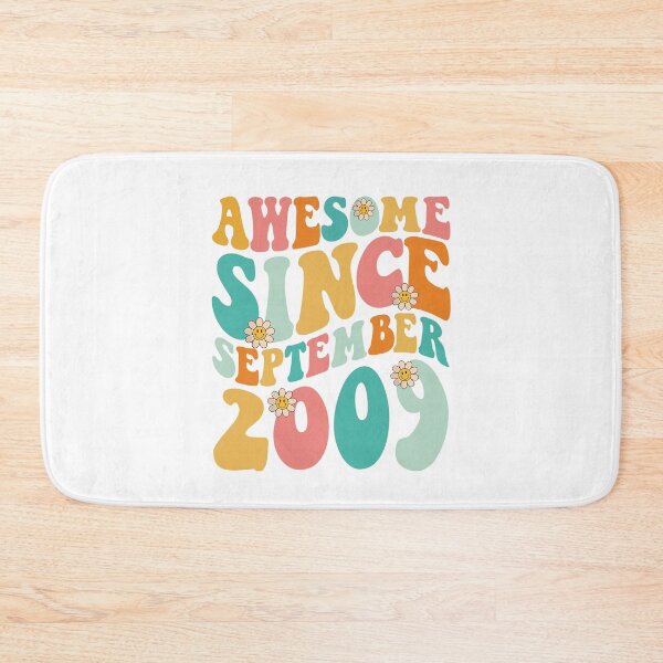Item preview, Awesome Since September 2009 | Made In 2009 | Retro Groovy Birthday designed and sold by Christina-grich.