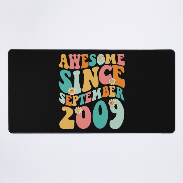 Item preview, Awesome Since September 2009 | Made In 2009 | Retro Groovy Birthday designed and sold by Christina-grich.