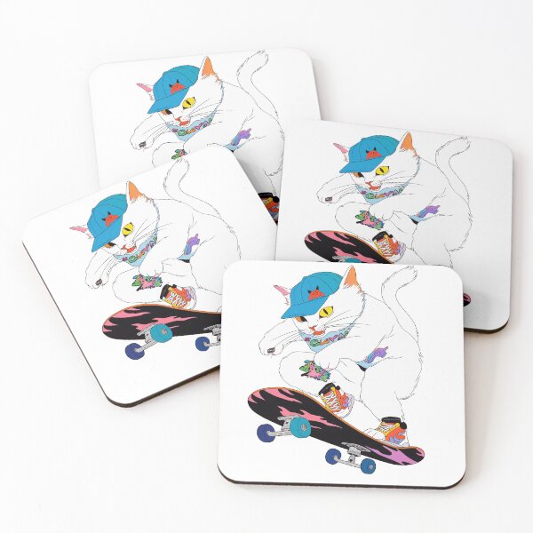 Item preview, Cat skateboarding designed and sold by dogking88.