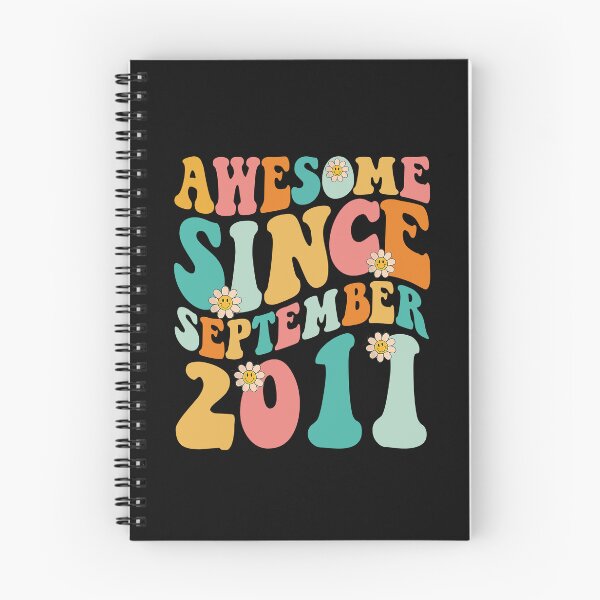 Item preview, Awesome Since September 2011 | Made In 2011 | Retro Groovy Birthday designed and sold by Christina-grich.