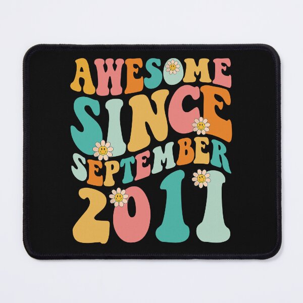 Item preview, Awesome Since September 2011 | Made In 2011 | Retro Groovy Birthday designed and sold by Christina-grich.
