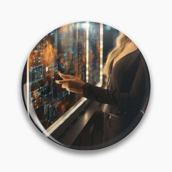 Item preview, Mind-Machine Interface Auditor - Thought-Controlled Cybersecurity Examiner designed and sold by TheBrainArt.