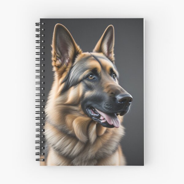 Item preview, German Shepherd School Portrait Black Background designed and sold by GSDDESIGNMERCH.