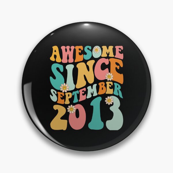 Item preview, Awesome Since September 2013 | Made In 2013 | Retro Groovy Birthday designed and sold by Christina-grich.