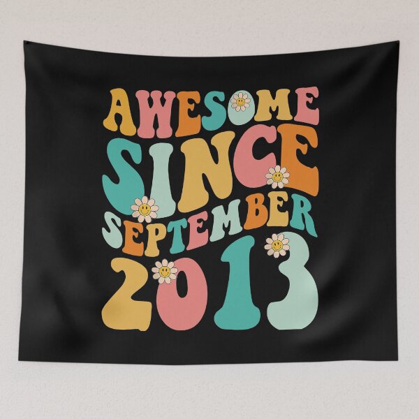 Item preview, Awesome Since September 2013 | Made In 2013 | Retro Groovy Birthday designed and sold by Christina-grich.