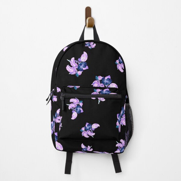 Aperçu de l'œuvre Rose violette sur fond négatif noir créée et vendue par FlowerandDesing.