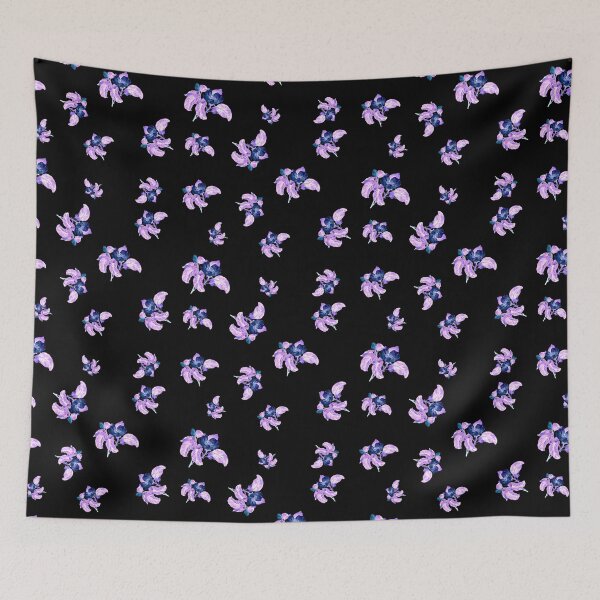 Item preview, Violet rose on black negative background designed and sold by FlowerandDesing.
