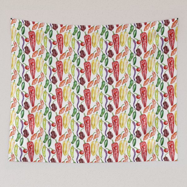 Item preview, Chili Peppers Rainbow Pattern designed and sold by Katariina Purru.