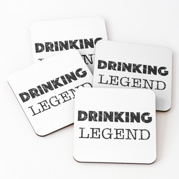 Item preview, Drinking Legend Design (Distressed), with Black Lettering designed and sold by VelvetRoom.