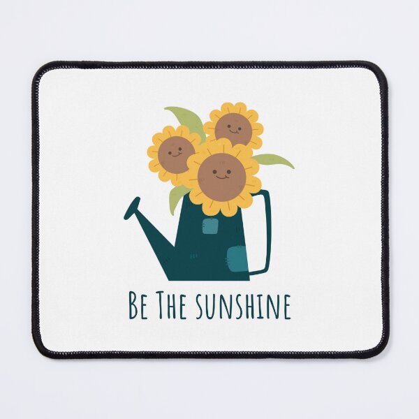 Item preview, be the sunshine - inspiration quote sunflower floral spring cute minimal designed and sold by TNwandesignart.