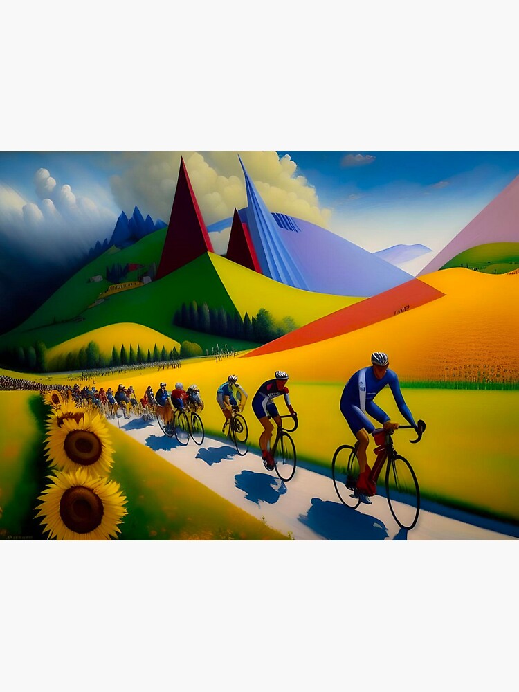 Magnet for Sale avec l'œuvre « les cyclistes du Tour de France