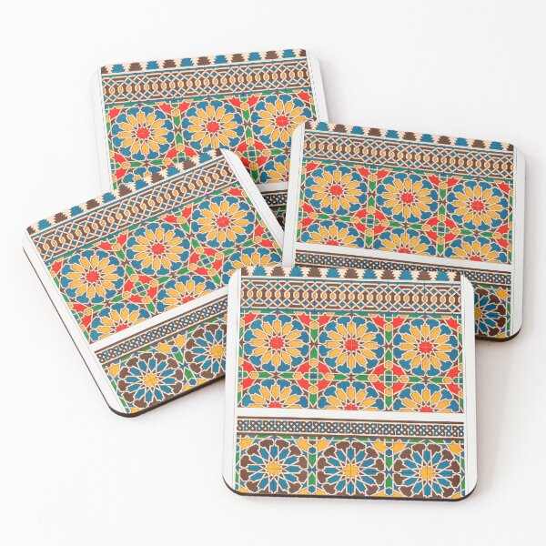 Item preview, Arabic Decorative Floral Geometric Pattern from Emile Prisse d'Avennes art book designed and sold by Vintage-TM.