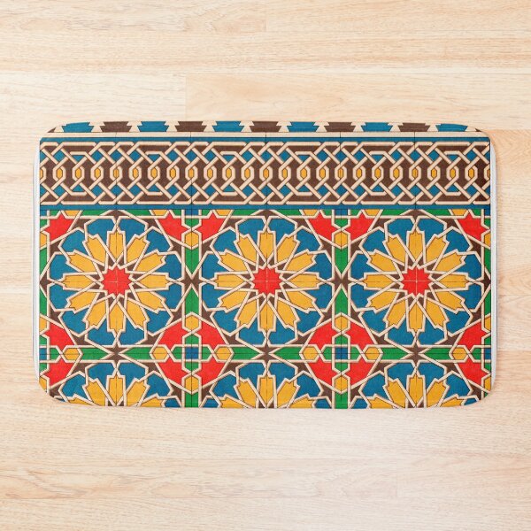 Item preview, Arabic Decorative Floral Geometric Pattern from Emile Prisse d'Avennes art book designed and sold by Vintage-TM.