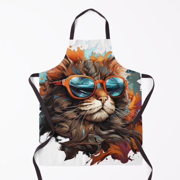 Item preview, gato con gafas de sol designed and sold by Algaefield.