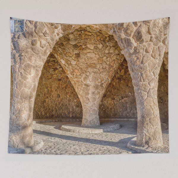 Item preview, Stone-Clad Carriage Porch at Park Güell, by Antoni Gaudí, Barcelona, Catalonia, Spain designed and sold by Marc Garrido Clotet.