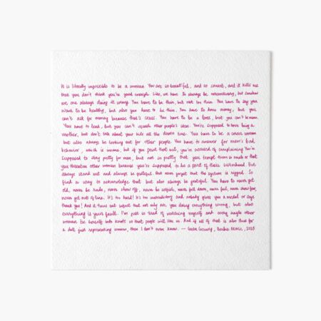 America Ferrera's Monologue From the Barbie Movie Cross Stitch Pattern  Printable and Pattern Keeper Compatible PDF Files 