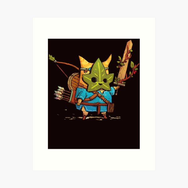 LEGEND OF ZELDA Link ART PRINT Nintendo BREATH OF THE WILD Game