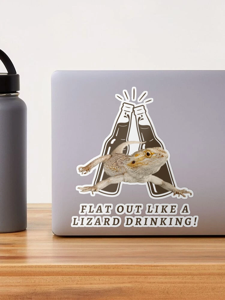 Flat out like a Ta Ta Lizard drinking Stainless Steel Water Bottle — Muzduz  - Music, stories, design and more..