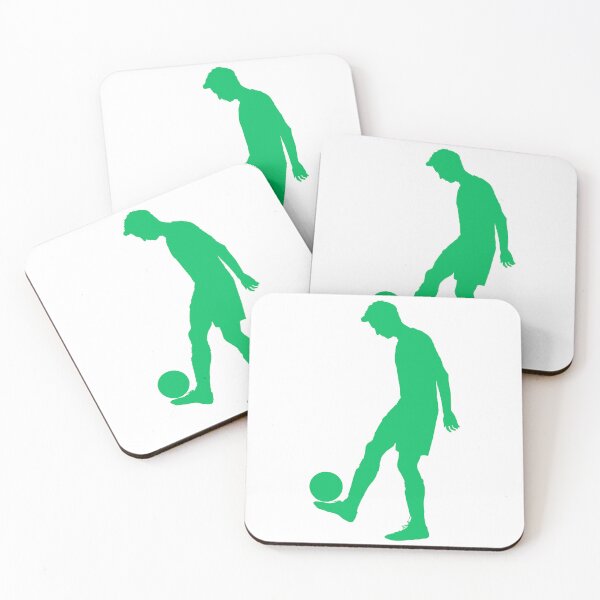 Item preview, Football Green Dribbler Player  | Ball On Your Feet designed and sold by Football Stickers World.