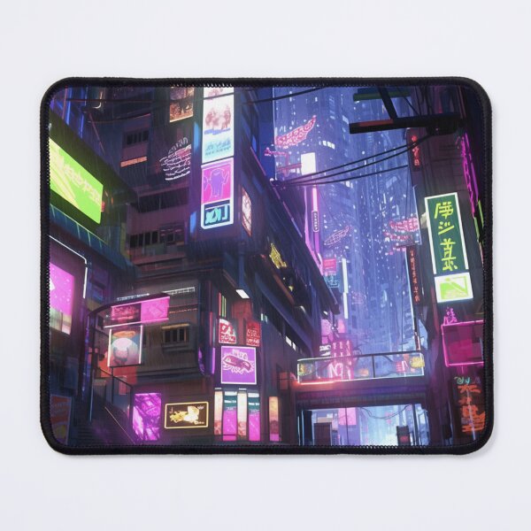 Item preview, Anime-Influenced Digital Art of Tokyo Street Scene - Expressive Japanese Urban Design designed and sold by ZedOhEe.