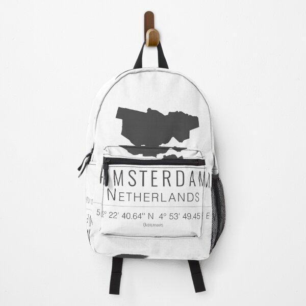 Item preview, Amsterdam city map silhouette designed and sold by Overlaymaps-.