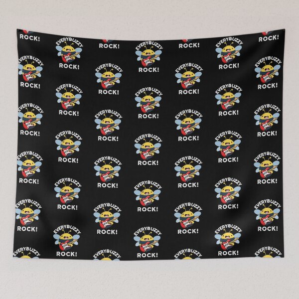Item preview, Every Buzzy Rock Funny Bee Puns (Dark BG) designed and sold by punnybone.