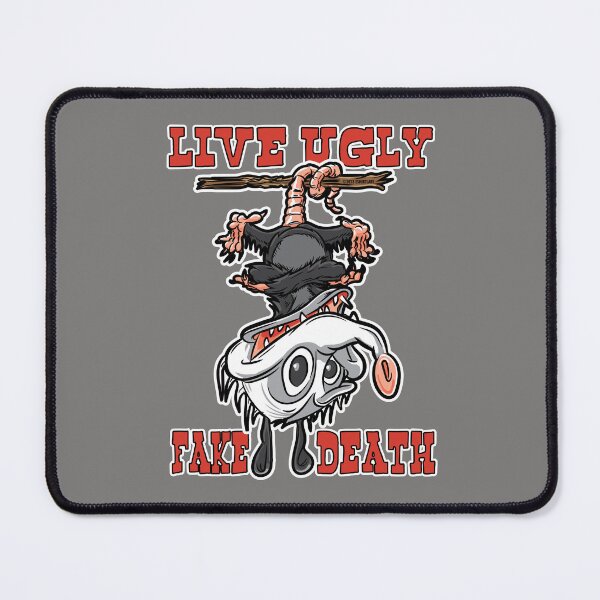 Item preview, Live Ugly Fake Death Possum Upside Down designed and sold by eShirtLabs.