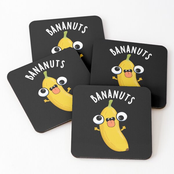 Artikelvorschau, Bananuts Crazy Banana Lustige Fruchtwortspiele (Dark BG) entworfen und verkauft von punnybone.