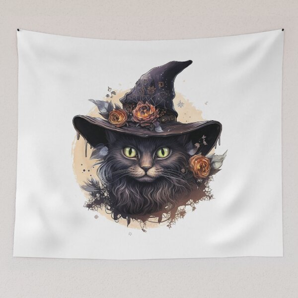 Item preview, Vintage Halloween cat designed and sold by kayodeDesign.