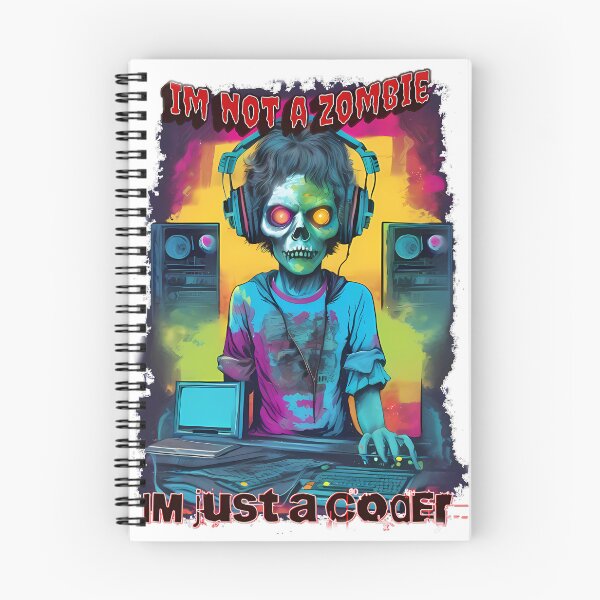Item preview, Zombie coder designed and sold by AyrDigitalArt.