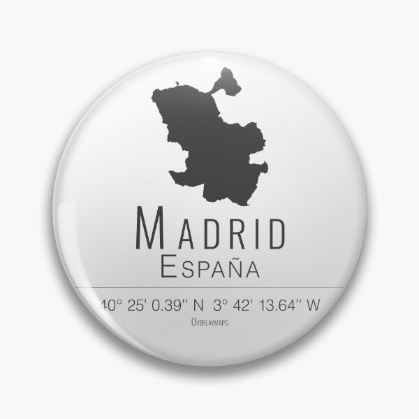 Item preview, Silueta del mapa de la ciudad de Madrid, España designed and sold by Overlaymaps-.