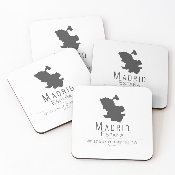 Item preview, Madrid Spain city map silhouette designed and sold by Overlaymaps-.