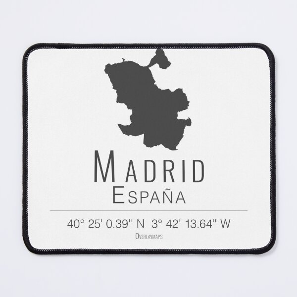 Item preview, Madrid Spain city map silhouette designed and sold by Overlaymaps-.
