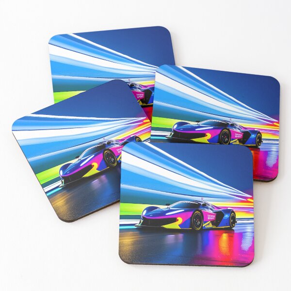 Item preview, "Neon Blaze: Speeding Through the Night" designed and sold by BB artwork.