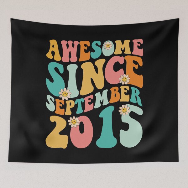 Item preview, Awesome Since September 2015 | Made In 2015 | Retro Groovy Birthday designed and sold by Christina-grich.