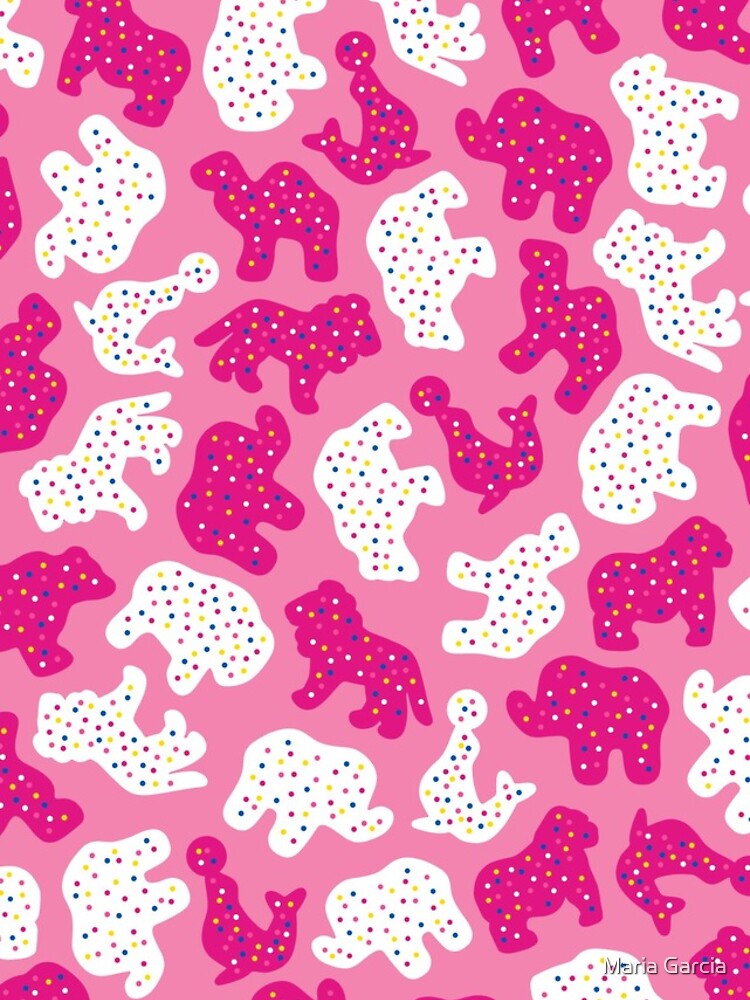 "Pink Frosted Animal Cookies" iPhone Case & Cover by CreativeFit