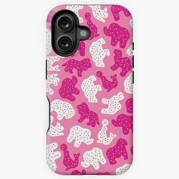 Pink Frosted Animal Cookies iPhone Tough Case