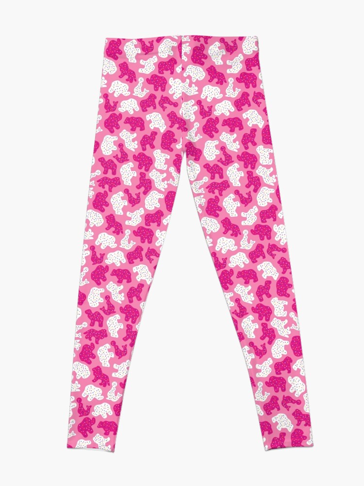 Alternate view of Pink Frosted Animal Cookies Leggings