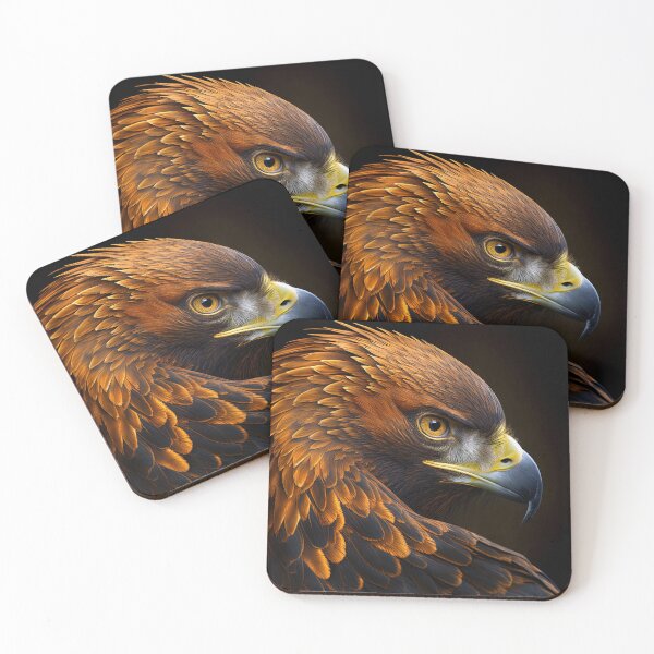 Item preview, Golden Eagle bird head designed and sold by InfigoArt.