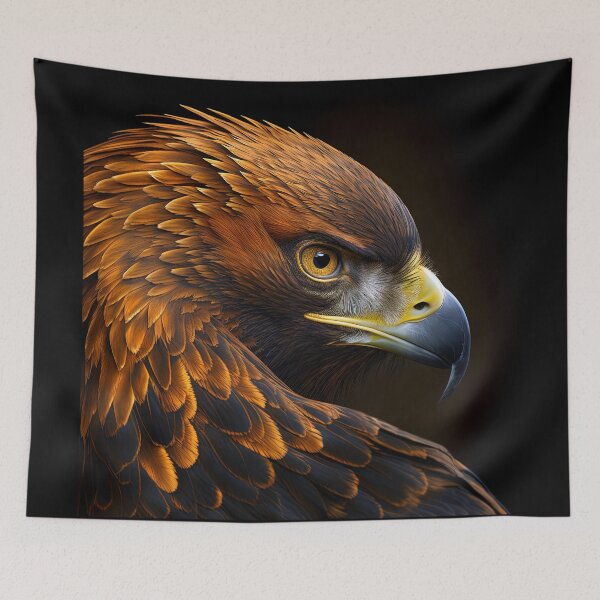 Item preview, Golden Eagle bird head designed and sold by InfigoArt.