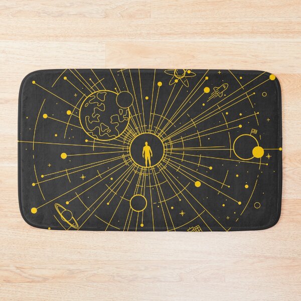 Item preview, Man stands in the center of the universe, allegedly demonstrating his greatness and power. The universe is infinite. Space cycle. designed and sold by Andrey Prokopenko.