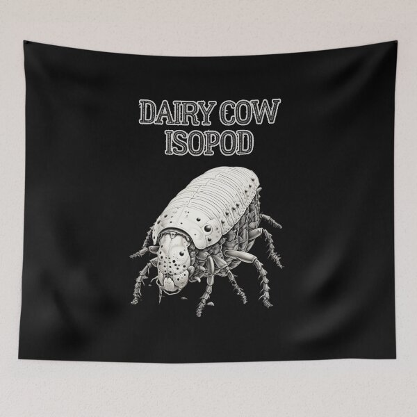 Item preview, Dairy Cow Isopod Bug | Unique Bug Art designed and sold by The Whimsical Homestead.