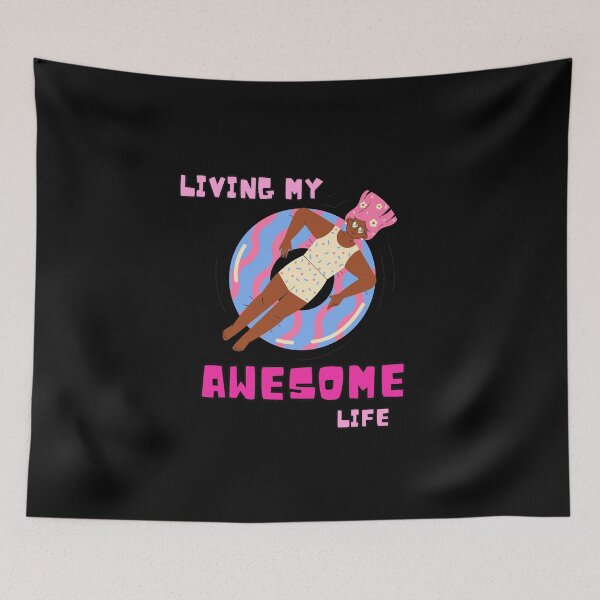 Item preview, Living My Awesome Life: Women Chill Relax Edition designed and sold by KarmeLoveArt.