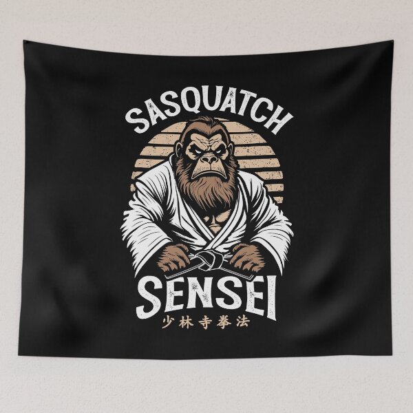 Artikelvorschau, Shorinji Kempo Warrior Legend Sasquatch Sensei Bigfoot Budo entworfen und verkauft von GrandeDuc.