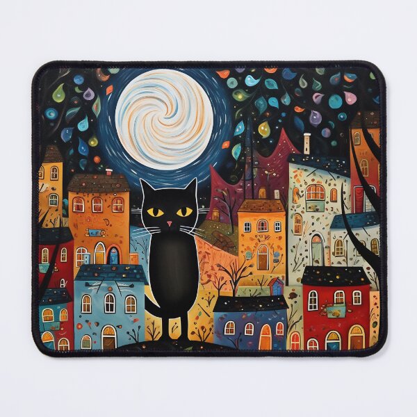 Item preview, Naive art style cat designed and sold by Art91design.