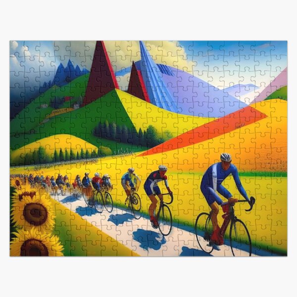 Art Puzzle (5475) - Biking Through Italy - 2000 pieces puzzle